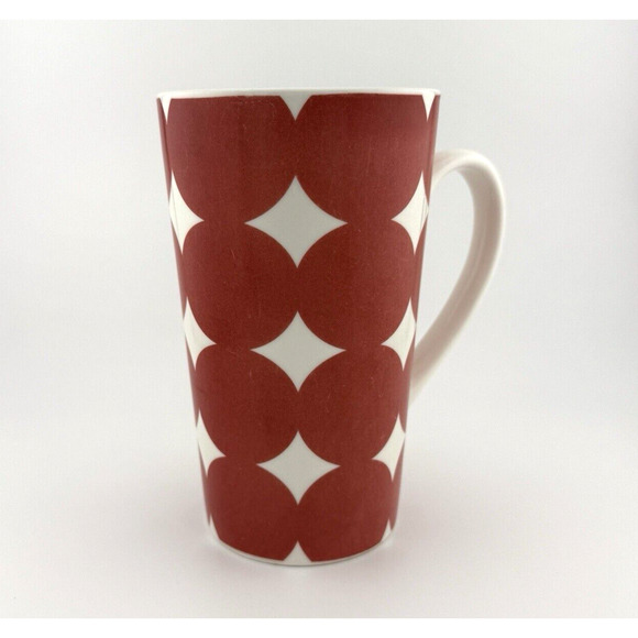 Starbucks 14 oz Coffee Cup Travel Mug No Lid Red large Polka Dots 2018 FADED - Picture 7 of 11